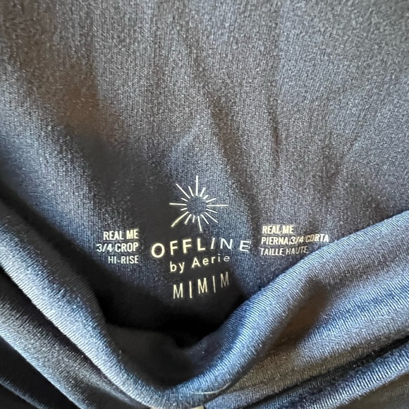 Aerie real me 3/4 crop bundle like new - Picture 5 of 6